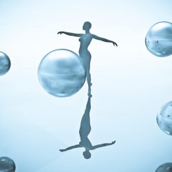 dancing woman in sci fi setting