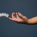 Image of a Hand Touching Soft Sensor