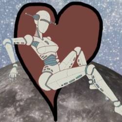 Animation of a robot on moon surface